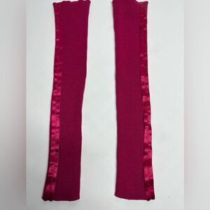 Long Fingers Tube Gloves “ Mais il est ou le Soleil?” OS NWOT Wool blend Pink